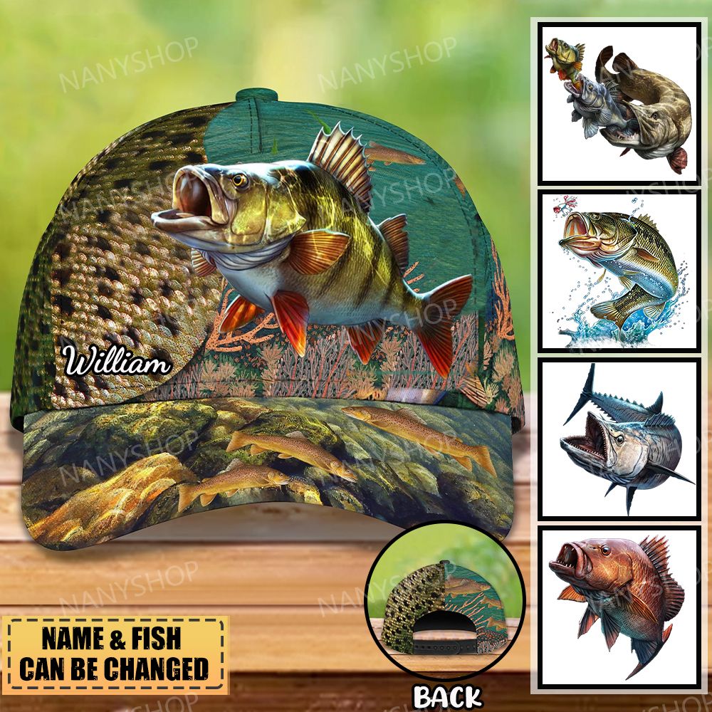 Personalized Fishing 3D Graphic Classic Cap V2