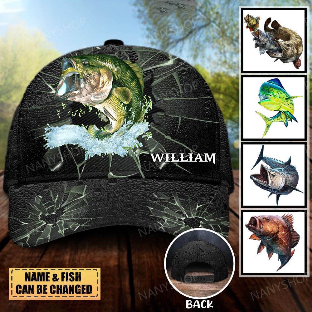 Personalized Fishing Crack Classic Cap