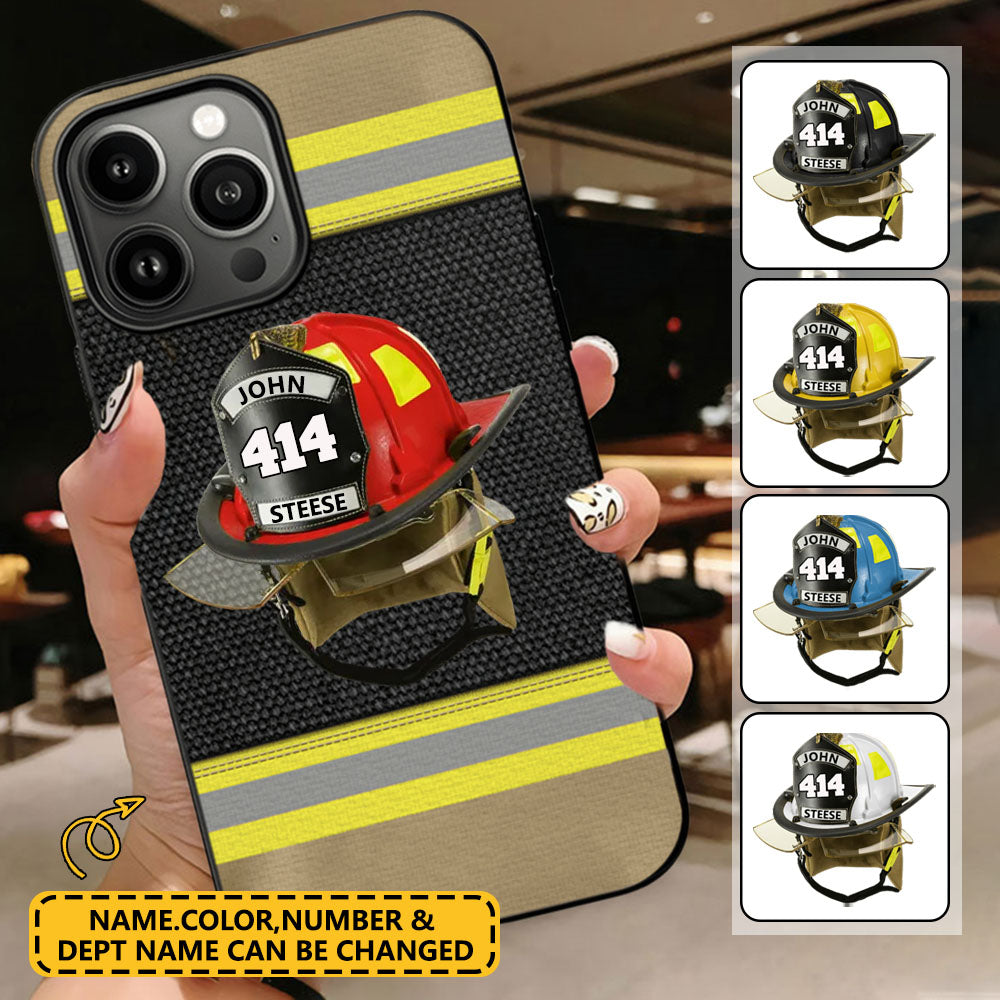 Personalized Firefighter Helmet Phonecase