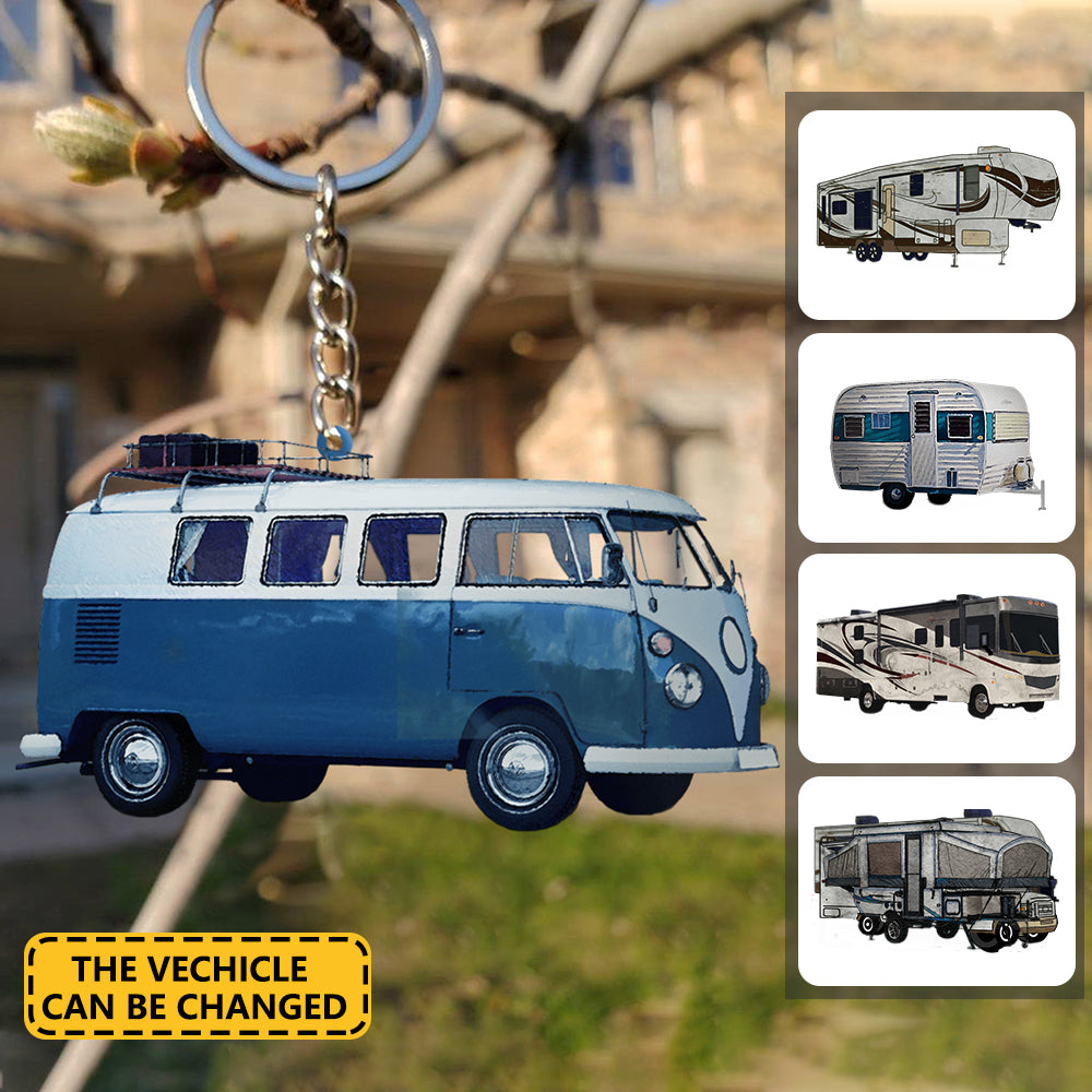 Personalized Camping Custom RV Keychain