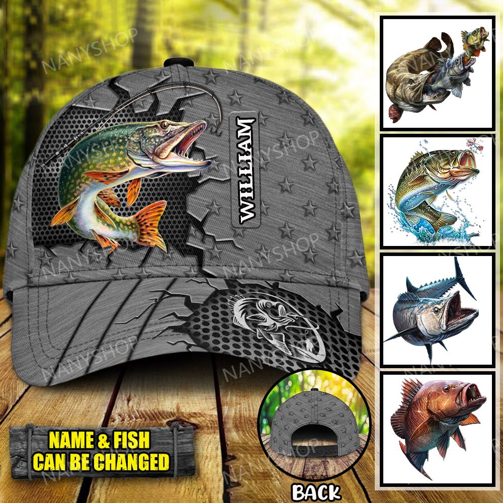 Personalized Fishing Star Classic Cap