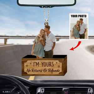 Personalized Photo Mica Ornament-I'M YOURS-Gift For Couple