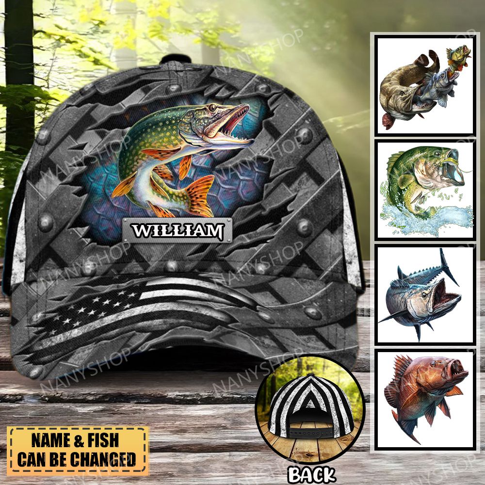Personalized Crack Fishing Classic Cap