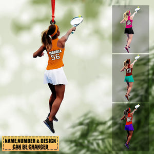 Personalized Christmas Ornament-Great Gift Idea For Tennis Lovers