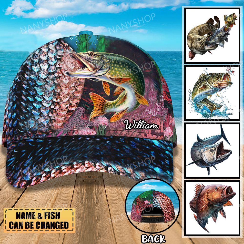 Personalized Fishing 3D Graphic Classic Cap