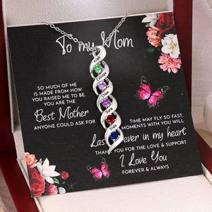 Birthstone Necklace for Mom, Personalized Jewelry, Gifts for Her