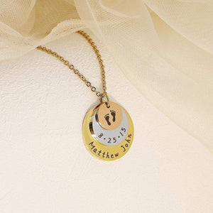 Mother's Day Gift Personalized gift commemorate baby moment mother necklace