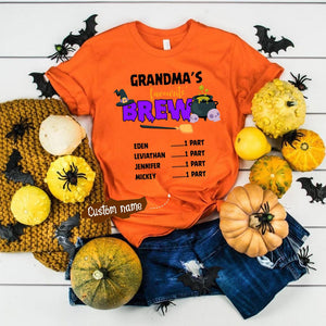 Personalized Grandma's Favorite Brew T-Shirt