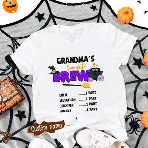 Personalized Grandma's Favorite Brew T-Shirt