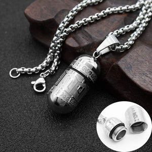 Sealed  Storage Locket With Urn Necklaces For Ashes With Custom Name & Date