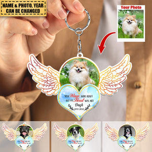 My Heart Was Not Ready Memorial Personalized Keychain