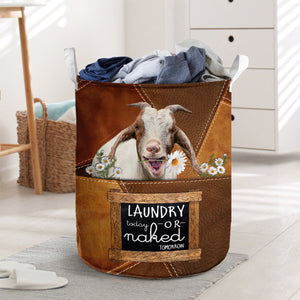 Goat-laundry today or naked tomorrow laundry basket