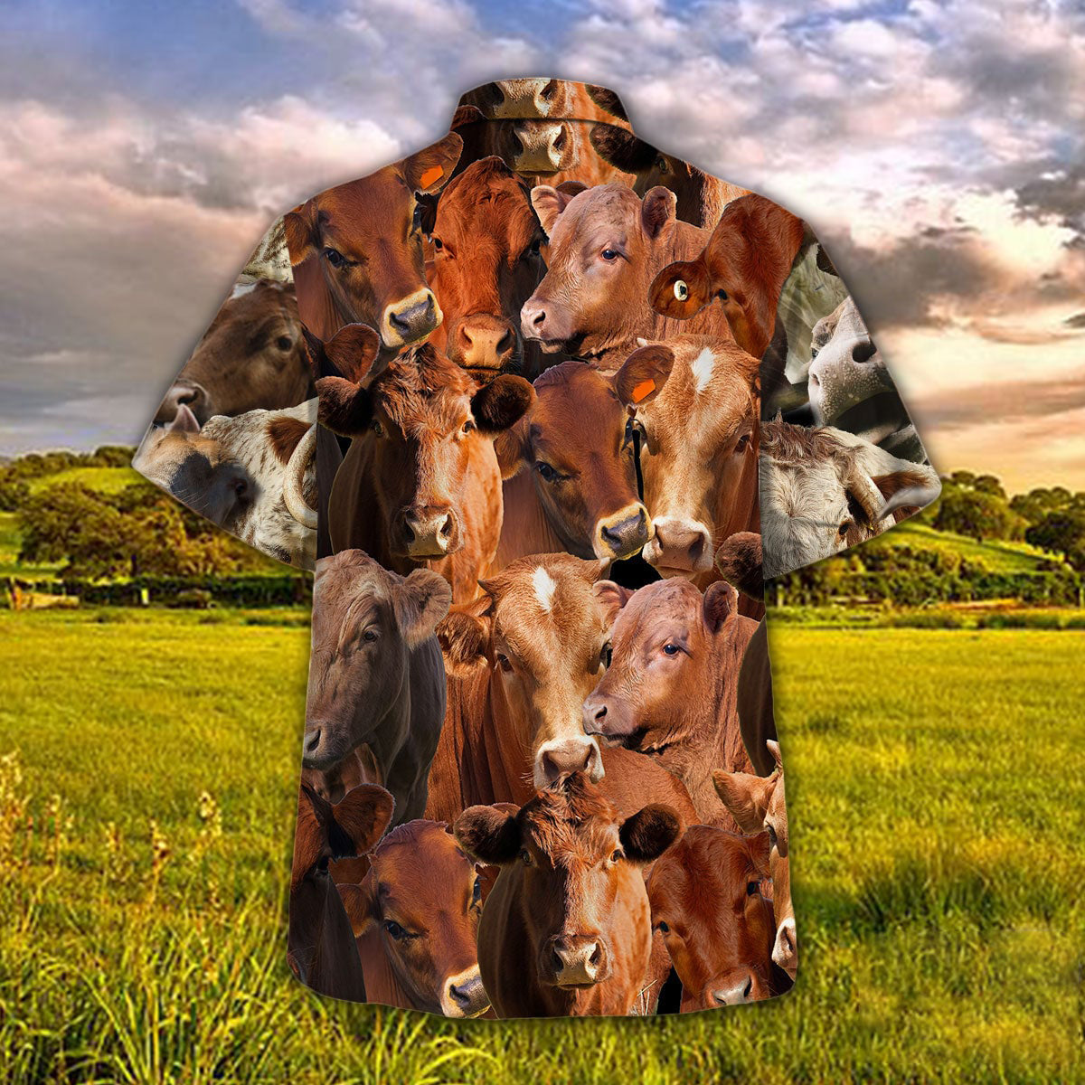 Red Angus Herd Hawaiian Shirt