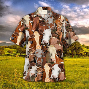 Simmental Herd Hawaiian Shirt