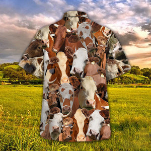 Simmental Herd Hawaiian Shirt