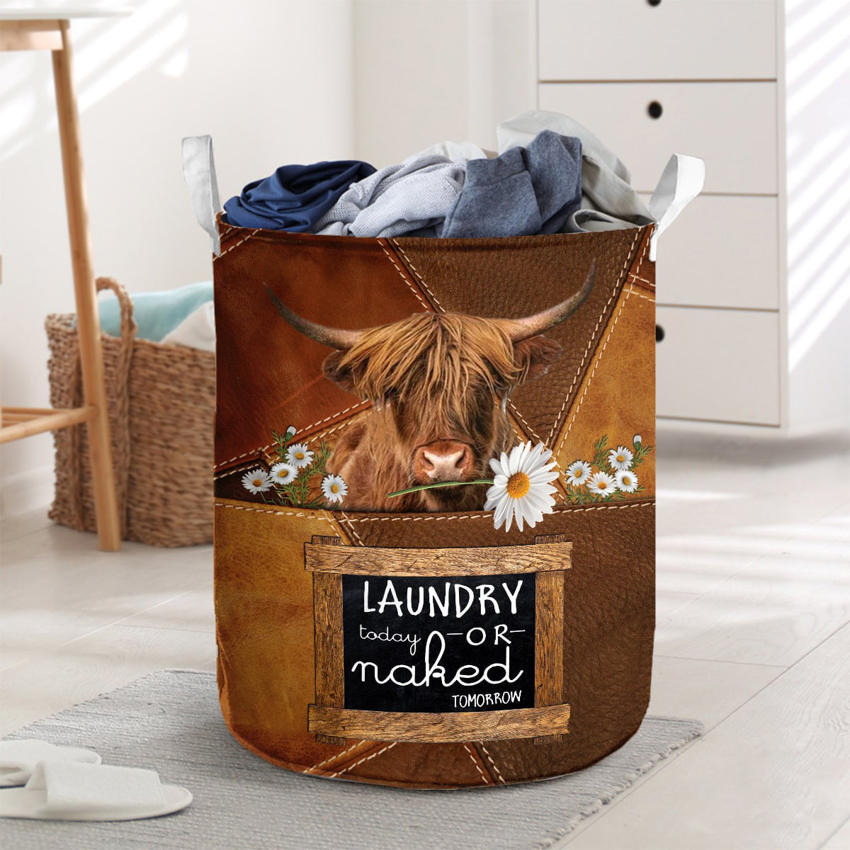 Highland-laundry today or naked tomorrow laundry basket