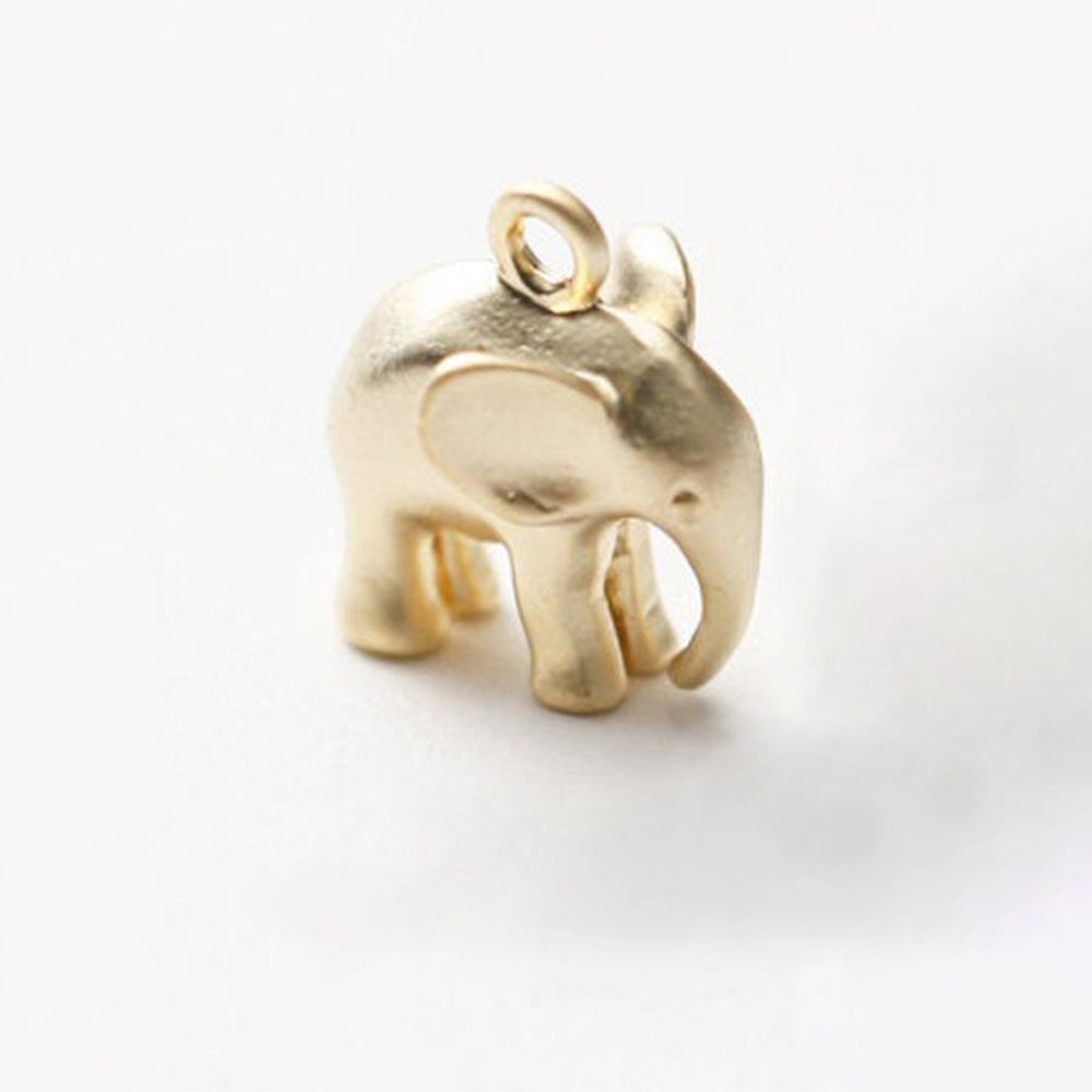 Custom Elephant & Birthstones Necklace