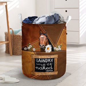 American Quarter Horse-laundry today or naked tomorrow laundry basket