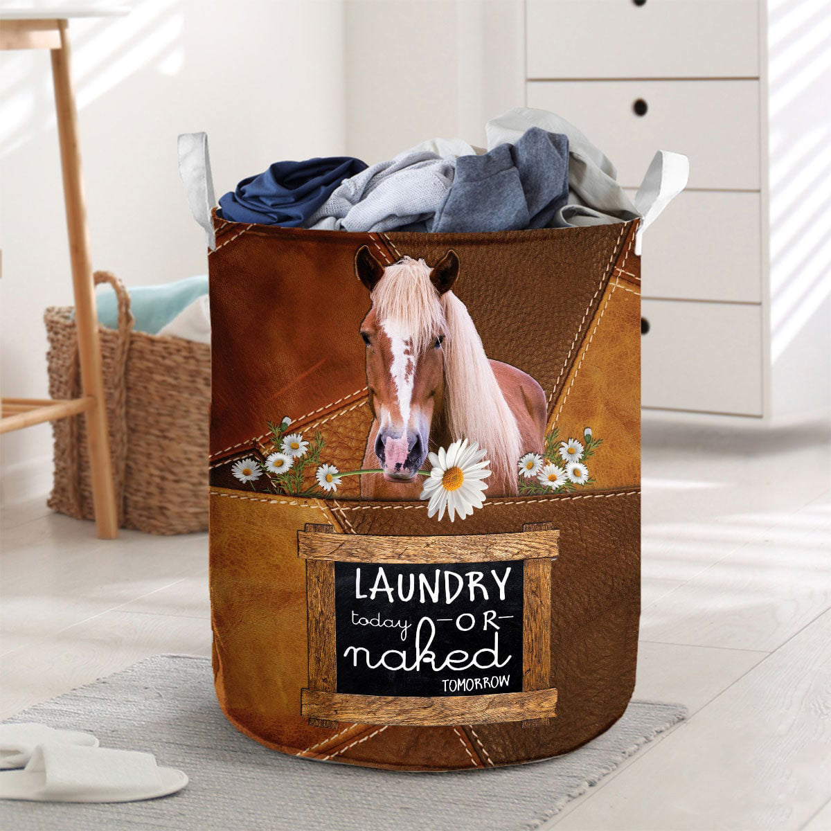 AMorgan-laundry today or naked tomorrow laundry basket