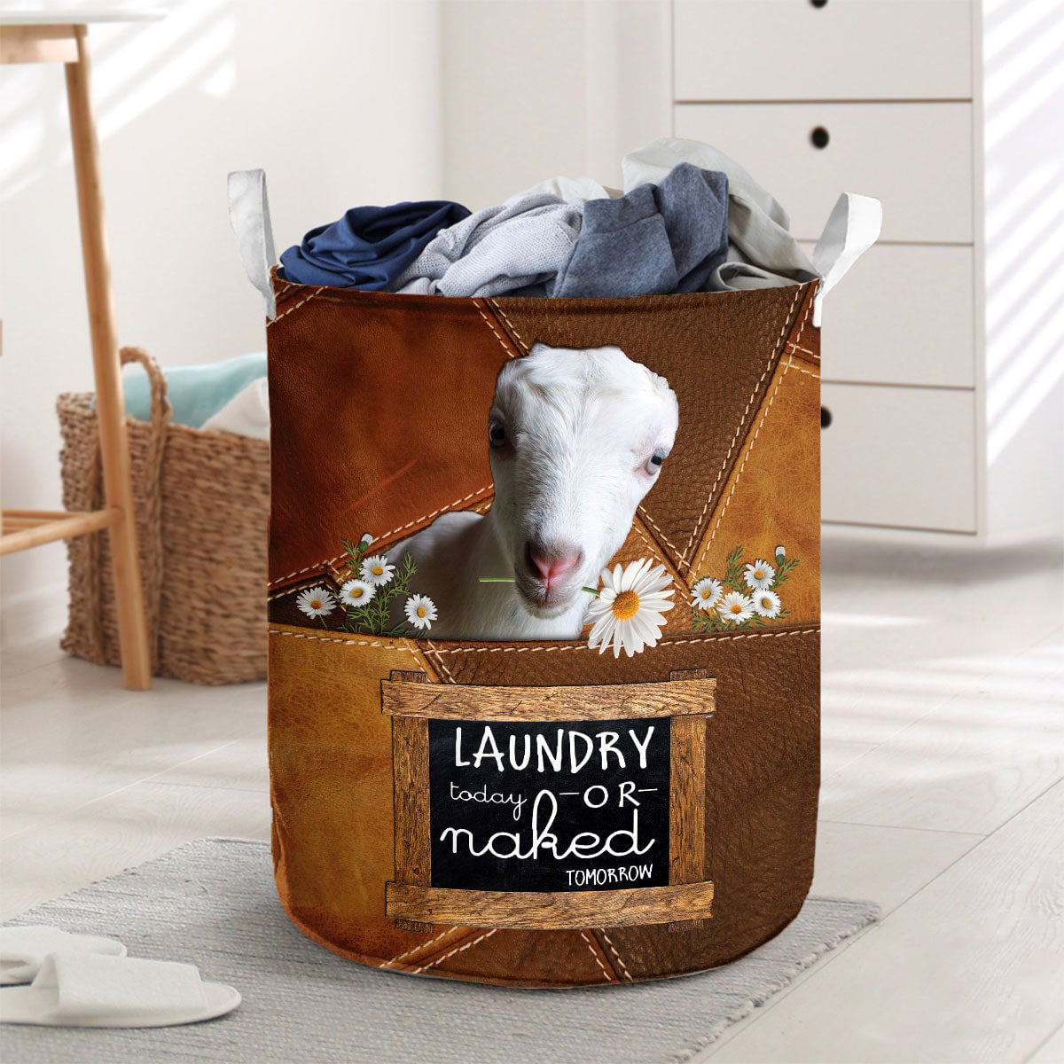 MANCHA-laundry today or naked tomorrow laundry basket