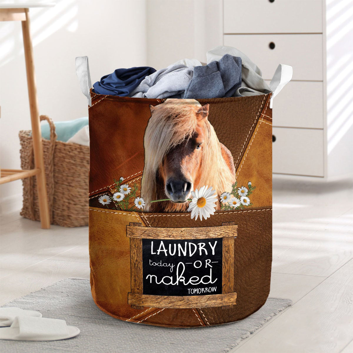 Ponies-laundry today or naked tomorrow laundry basket