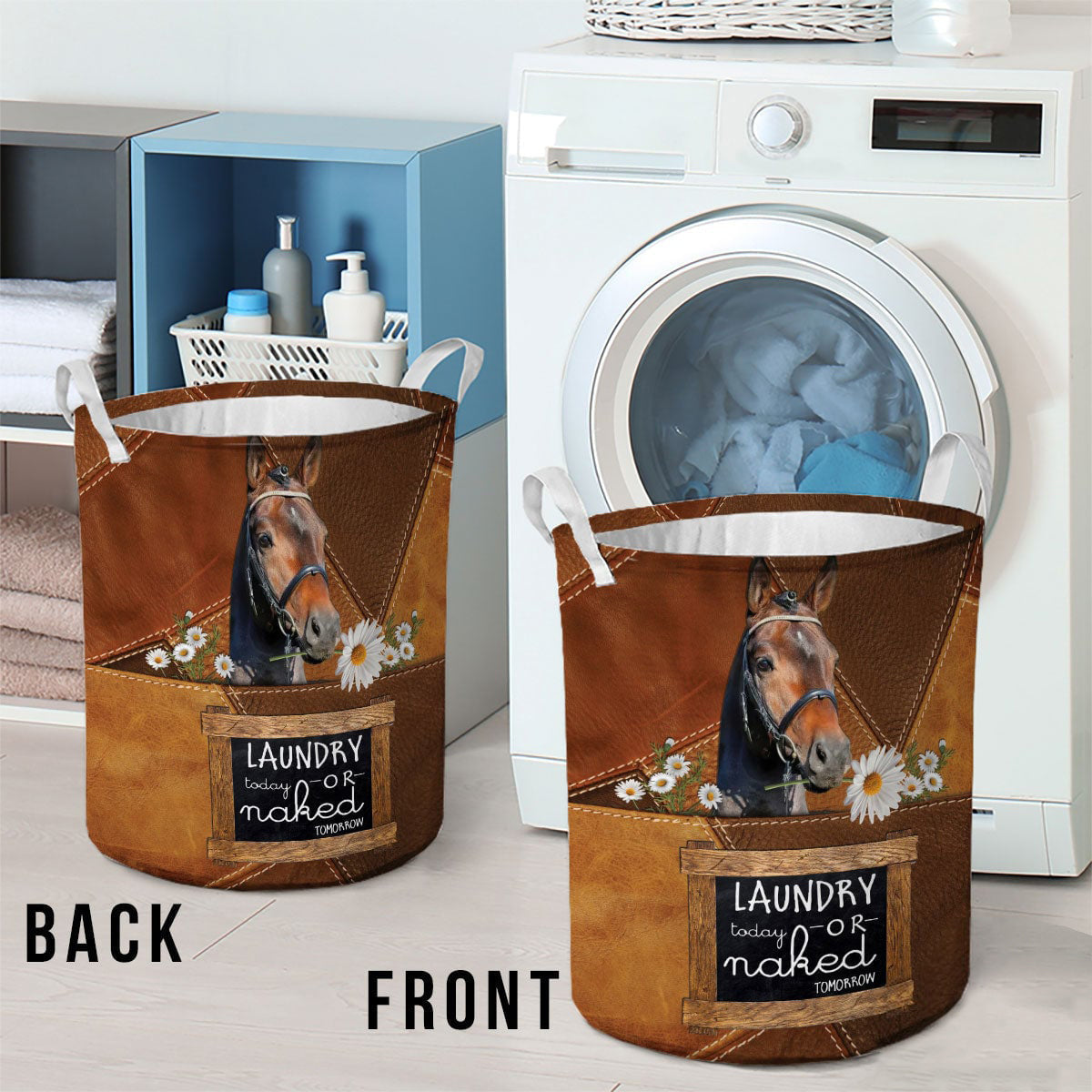 Warmbloods-laundry today or naked tomorrow laundry basket