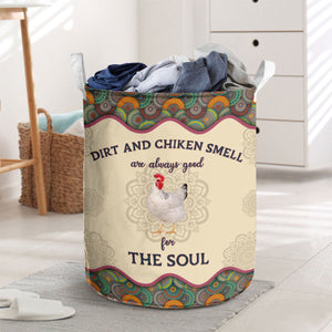 Chicken-Dirt And Cow Smell Are Always Good For The Soul Laundry Basket