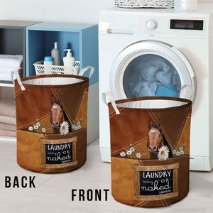 American Quarter Horse-laundry today or naked tomorrow laundry basket