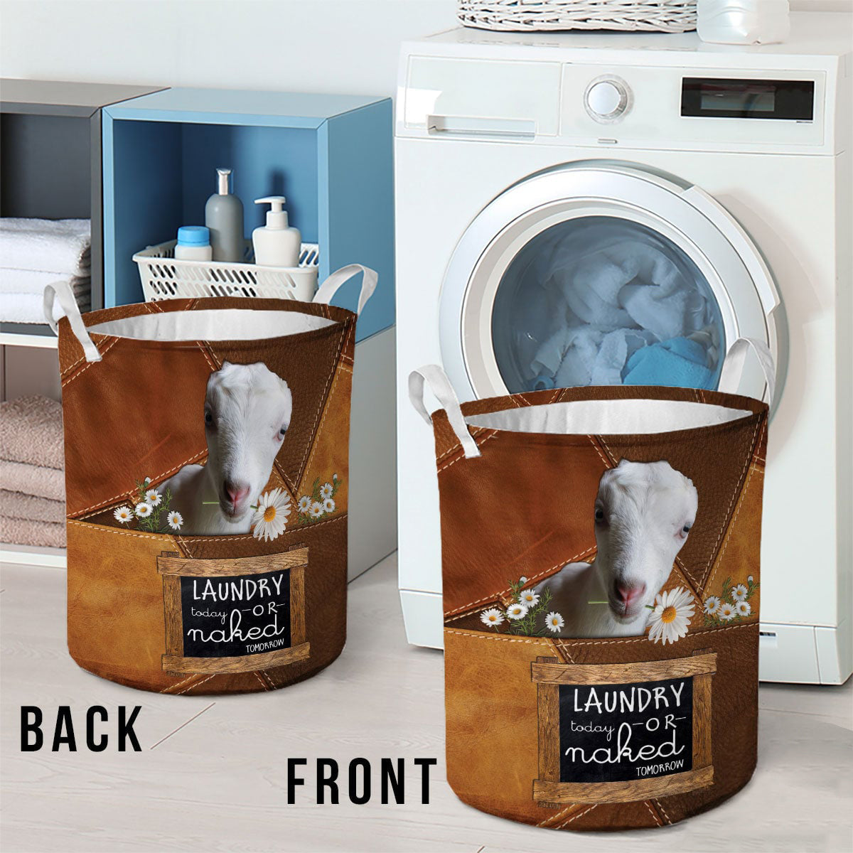 MANCHA-laundry today or naked tomorrow laundry basket