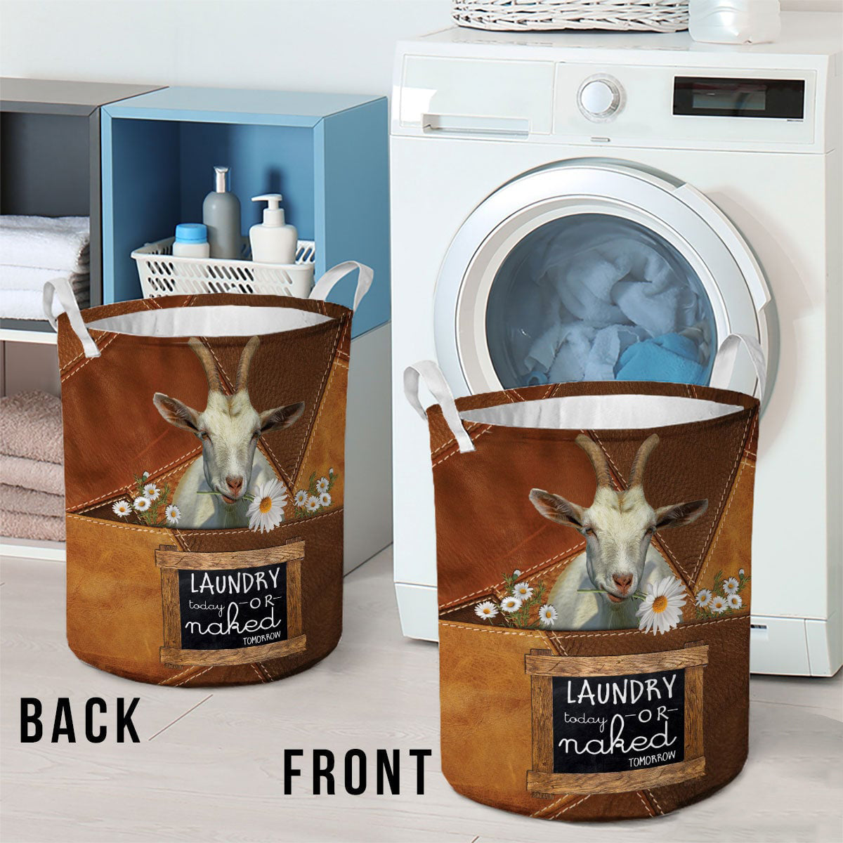 SAANEN-laundry today or naked tomorrow laundry basket