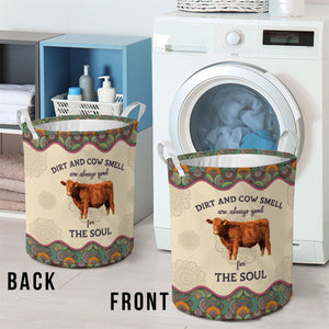 Beefmaster-Dirt And Cow Smell Are Always Good For The Soul Laundry Basket