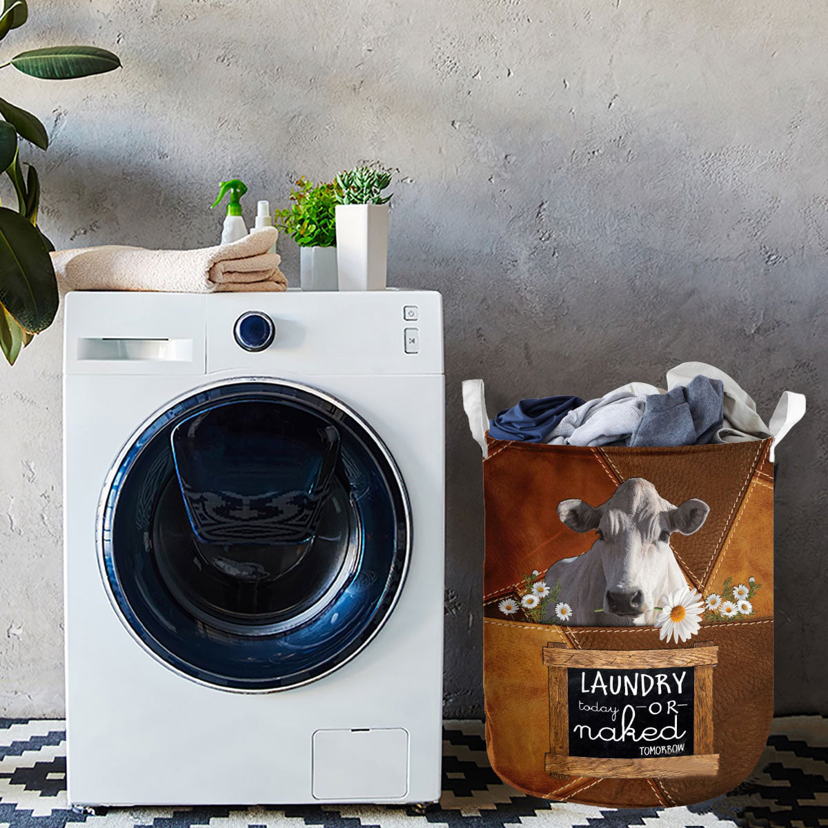 Chianina-laundry today or naked tomorrow laundry basket