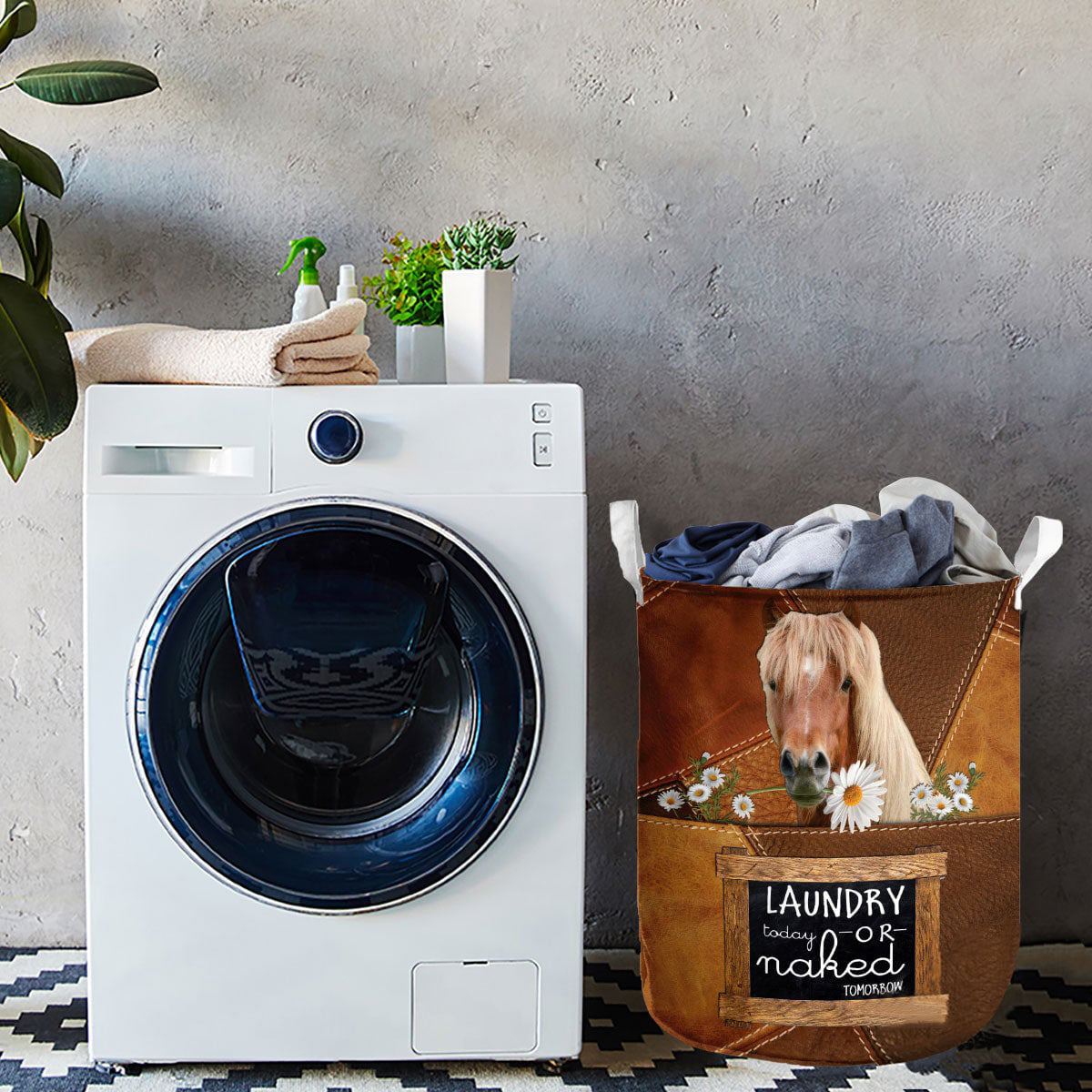 Gaited Breeds-laundry today or naked tomorrow laundry basket