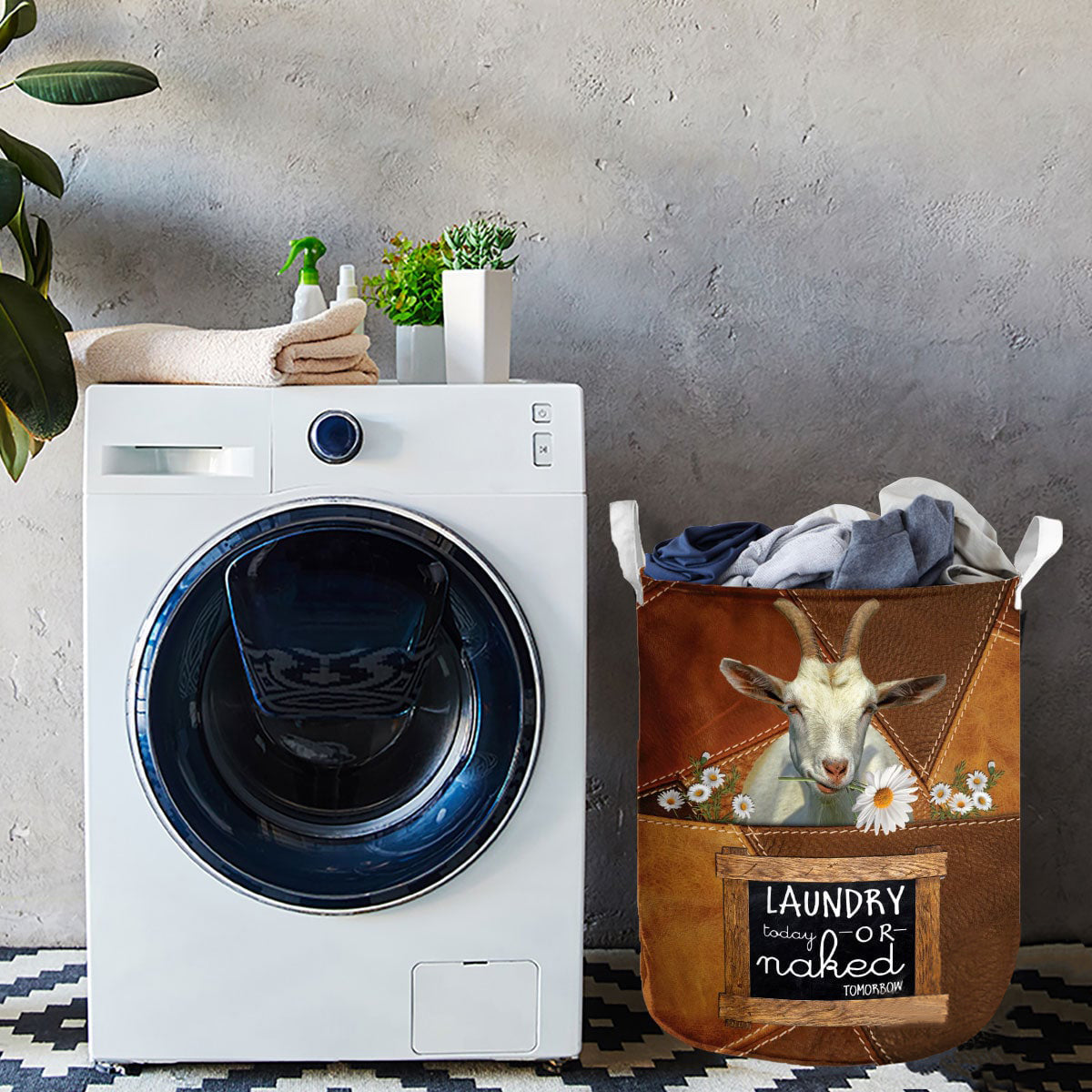 SAANEN-laundry today or naked tomorrow laundry basket