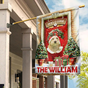 Welcome To Pet Christmas House Personalized Flag Gift For Pet Lovers