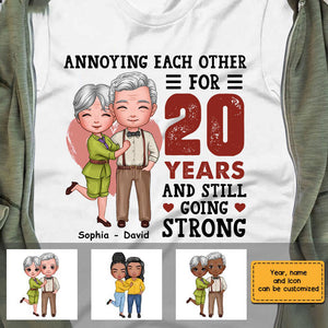 Personalized Couple Annoying Each Other T-Shirt