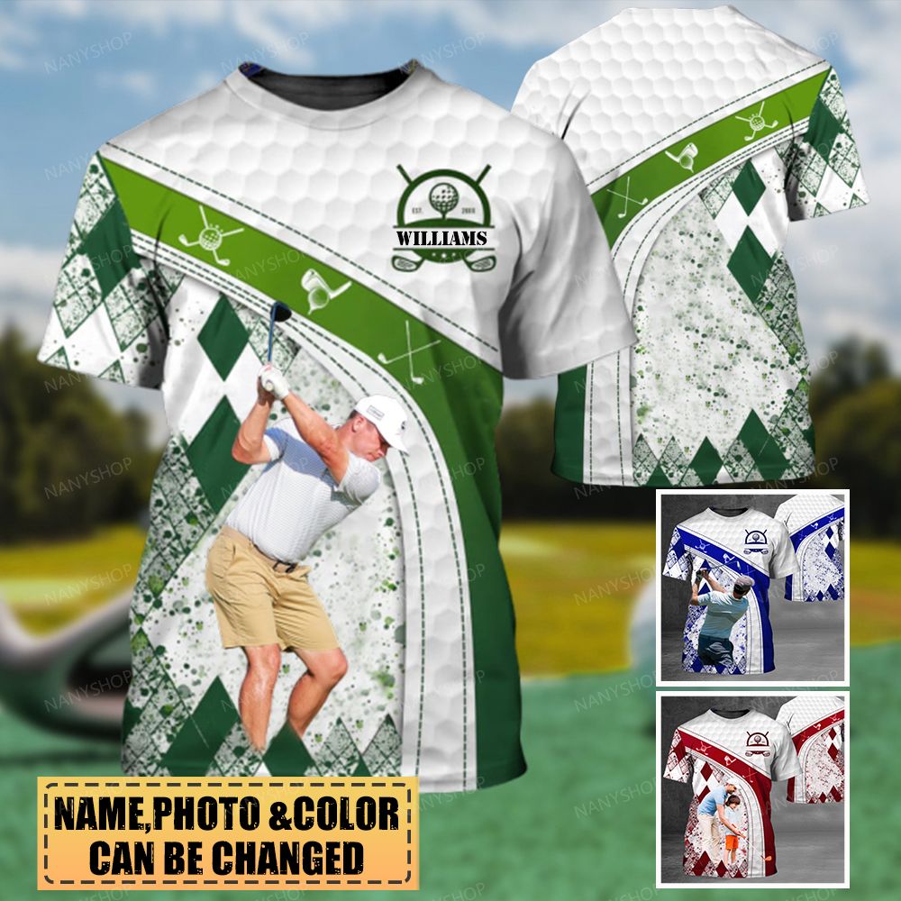 Personalized Golf Lover 3D All Over Printed T-Shirt