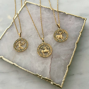 12 Constellation Zodiac Sign Necklace