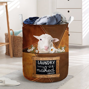 Sheep-laundry today or naked tomorrow laundry basket
