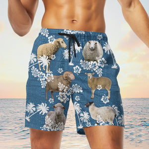 sheep Blue Tribal Shorts